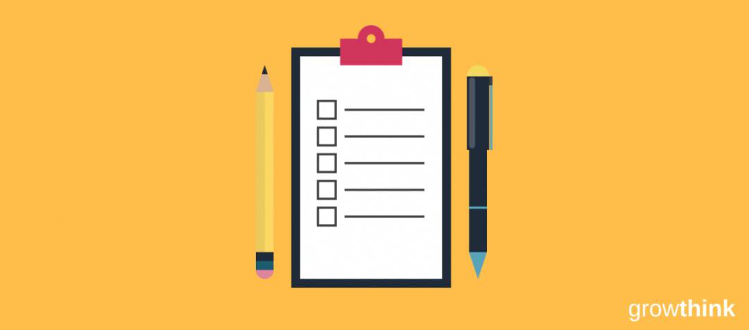 pen pencil and checklist